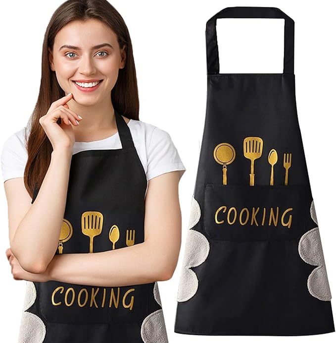 ✨ Premium Multipurpose Waterproof Kitchen Apron | Buy 1 Get 1 FREE 🎉
